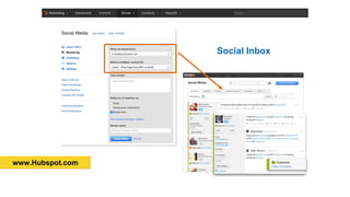 www.Hubspot.com
Social Inbox
 