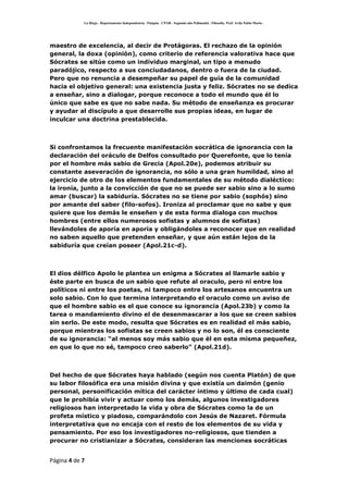 Socrates y los Sofistas