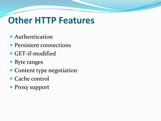 Hypertext Transfer Protocol | PPTX