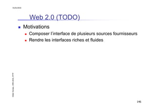 01/01/2010

Web 2.0 (TODO)
Motivations

Didier Donsez, 1995-2010, HTTP

Composer l’interface de plusieurs sources fourniss...
