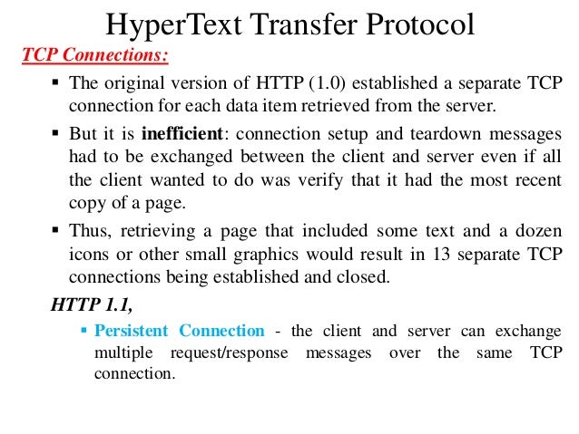 Hypertext Transfer Protocol