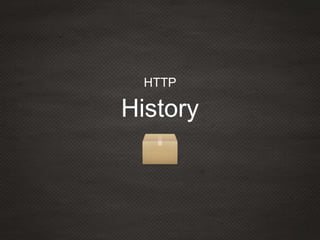 History
HTTP
 