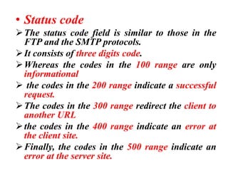 HTTP(Hyper Text Transfer Protocol) | PPT