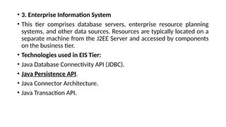 Comprehensive Overview of J2EE Architecture and Components for ...