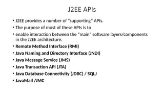 Comprehensive Overview of J2EE Architecture and Components for ...