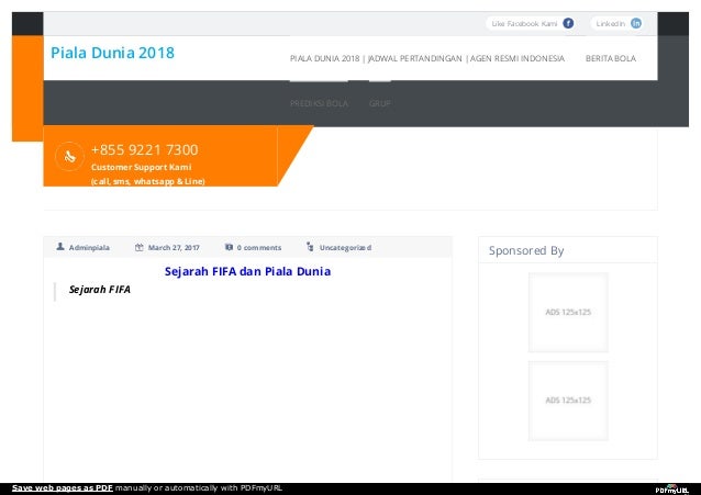 Piala Dunia 2018 Fifa