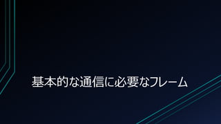 基本的な通信に必要なフレーム
 