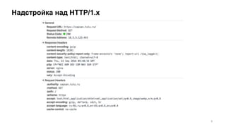 Надстройка над HTTP/1.x
8
 