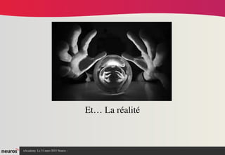nAcademy  Le 31 mars 2015 Neuros ­ 
Et… La réalité
 