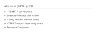 HTTP2 and gRPC | PPTX