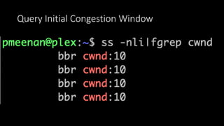 Query Initial Congestion Window
 