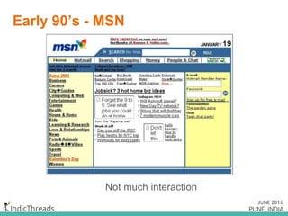 HTTP 0.9 (1991)
GET /index.htm
<html>
<head>
….
</head>
<body>
…
</body>
</html>
 