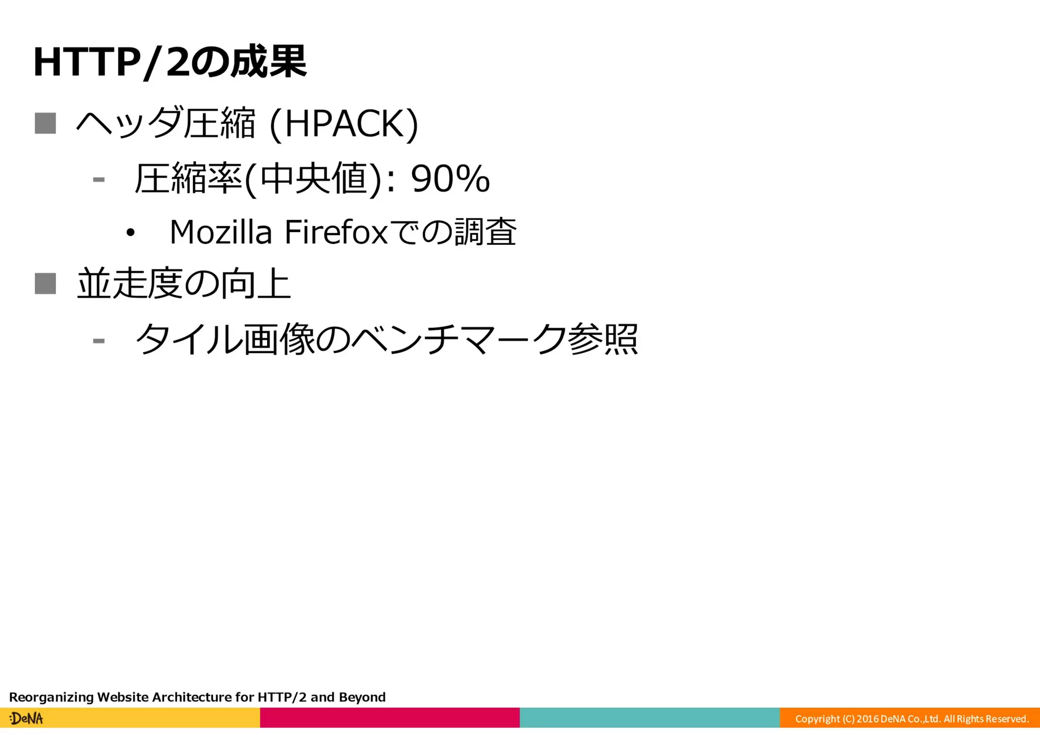 HTTP/2の課題と将来