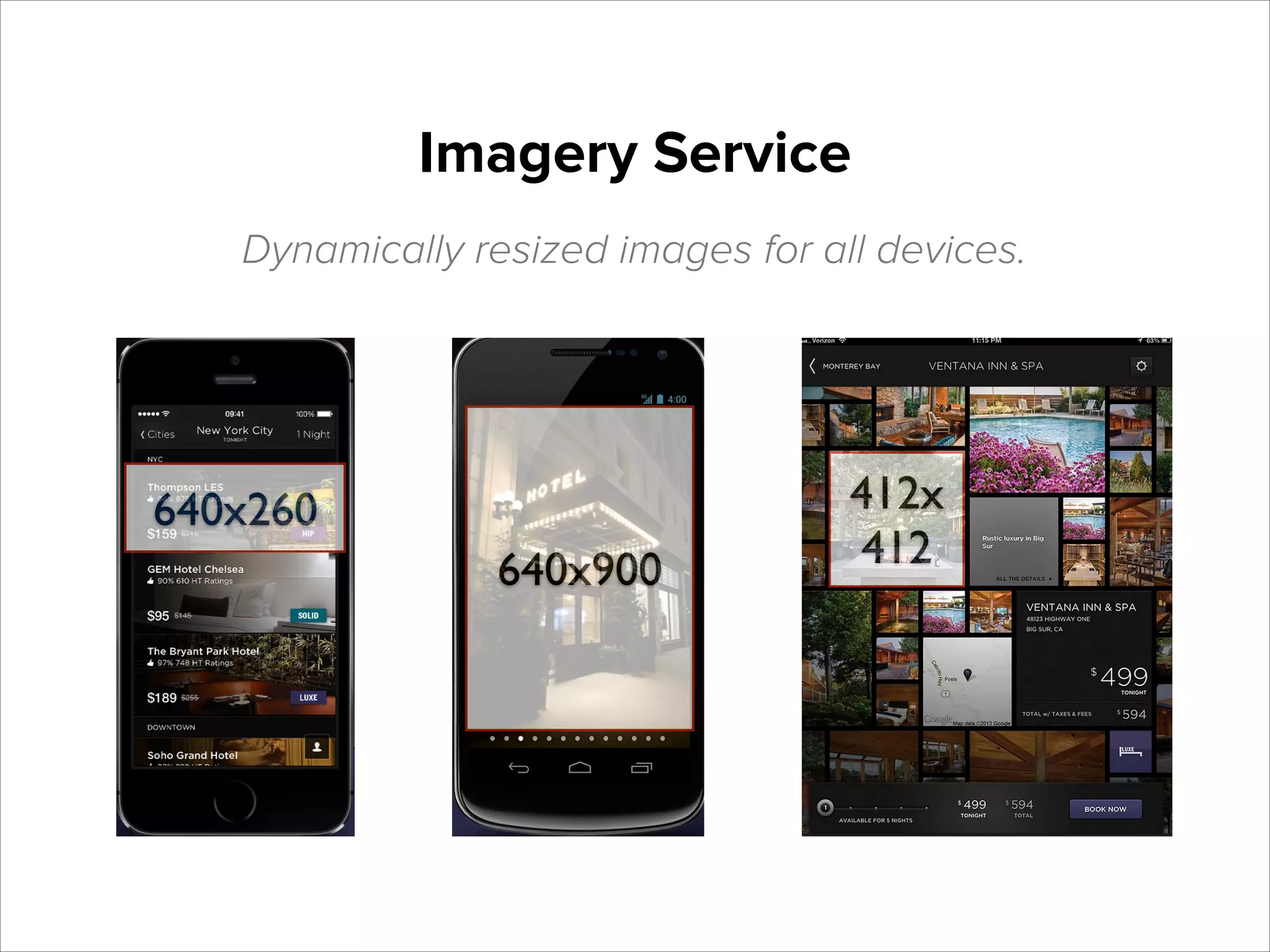 Imagery Service
Dynamically resized images for all devices.

640x260
640x900

412x	

412

 