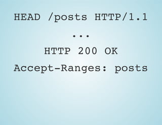 HEAD /posts HTTP/1.1
...
HTTP 200 OK
Accept-Ranges: posts

 