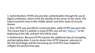 HTTP and HTTPS.pptx this presentation is based on the two protocol. | PPTX