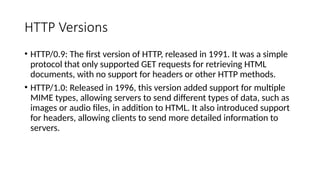 HTTP and HTTPS.pptx this presentation is based on the two protocol. | PPTX