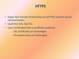 HTTP and HTTPS Basics | PPTX