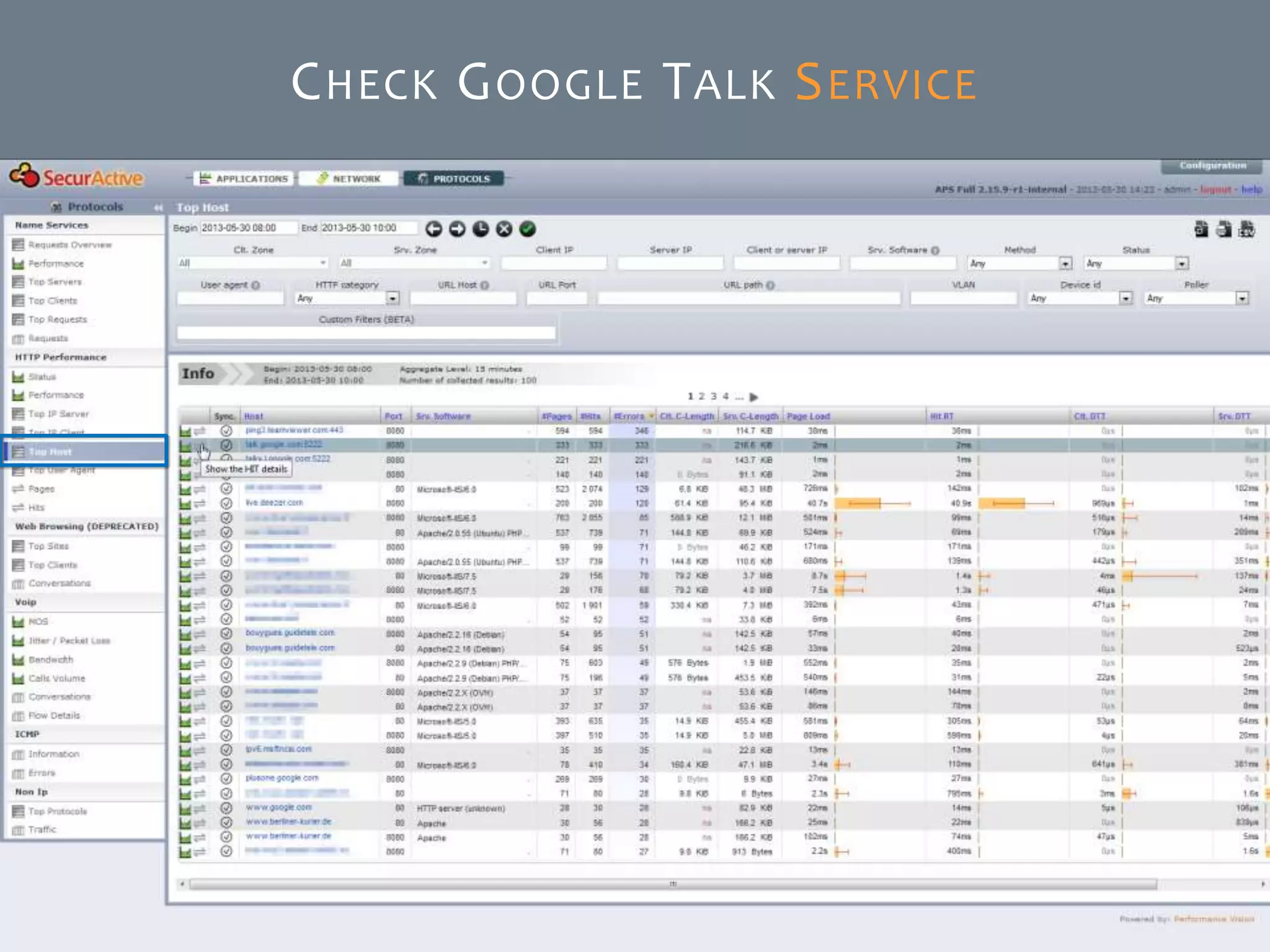 © SecurActive 2013 15
CHECK GOOGLE TALK SERVICE
 