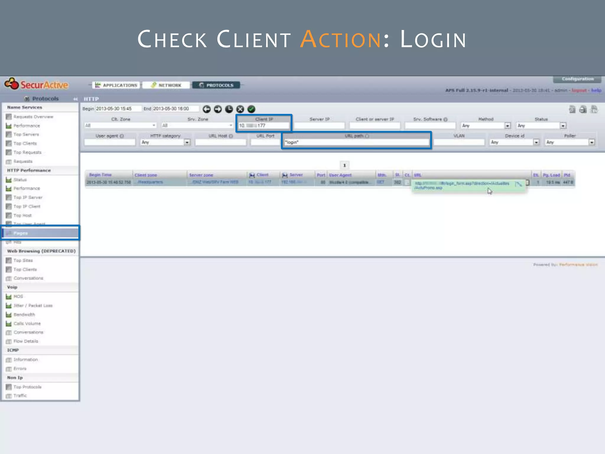 © SecurActive 2013 38
CHECK CLIENT ACTION: LOGIN
 