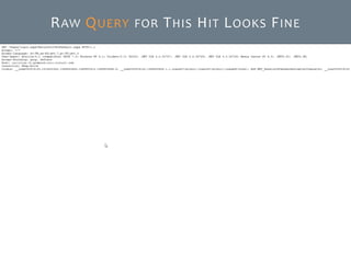 © SecurActive 2013 23 
RAWQUERYFORTHISHITLOOKSFINE  