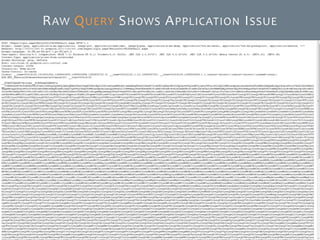 © SecurActive 2013 26 
RAWQUERYSHOWSAPPLICATIONISSUE  