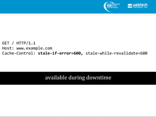 GET / HTTP/1.1
Host: www.example.com
Cache-Control: stale-if-error=600, stale-while-revalidate=600




                  a...