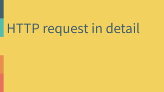 HTTP request in detail
 