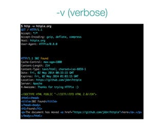 -v (verbose)
 