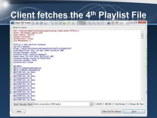 Client fetches the 4th Playlist File




November 8, 2011   Auro            17
 