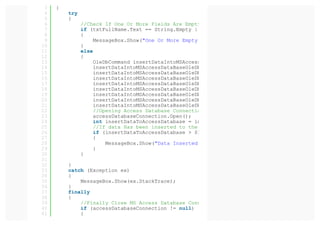 Microsoft Access Database And C# Windows Forms Tutorial Visual Studio ...