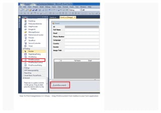 Microsoft Access Database And C# Windows Forms Tutorial Visual Studio ...