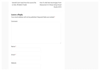 Microsoft Access Database And C# Windows Forms Tutorial Visual Studio ...