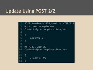 Update Using POST 2/2
 