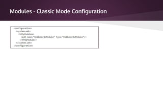 Modules - Classic Mode Configuration
 