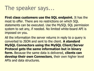 Sql Speakers HTTP Plugin for MySQL! | PDF