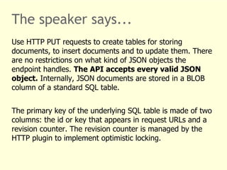 HTTP Plugin for MySQL! | PDF