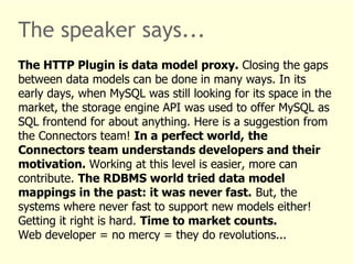 HTTP Plugin for MySQL! | PDF