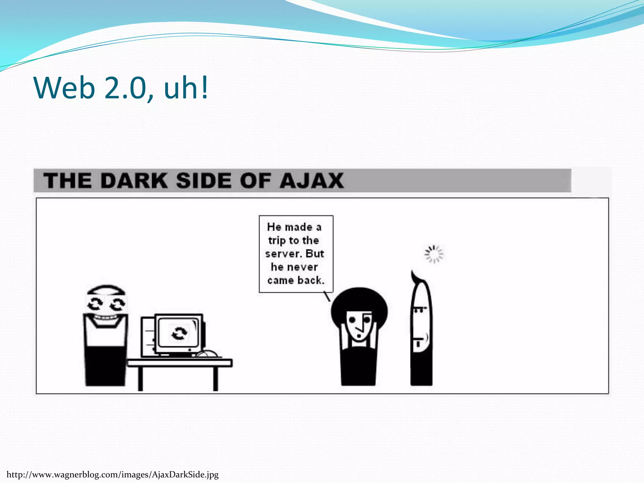 Web 2.0, uh!




http://www.wagnerblog.com/images/AjaxDarkSide.jpg
 