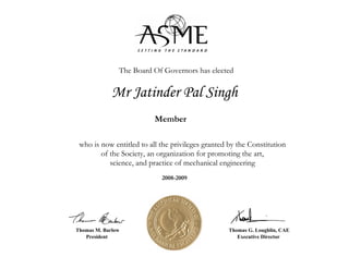 ASME Membership | PDF