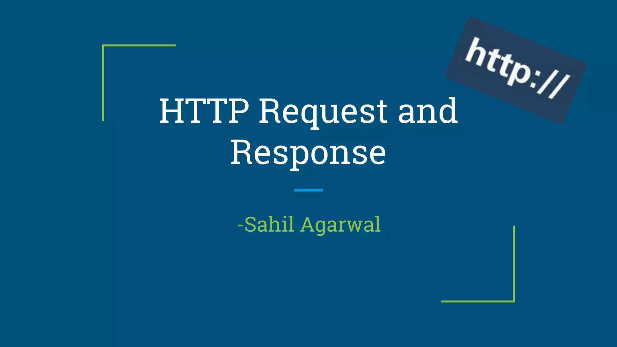HTTP request and response | PPT