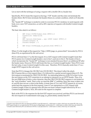 Http Request Smuggling | PDF