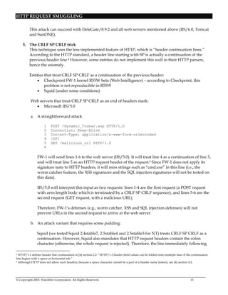 Http Request Smuggling | PDF