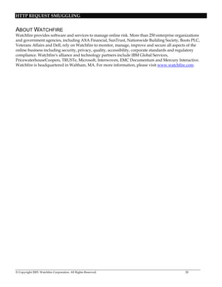 Http Request Smuggling | PDF