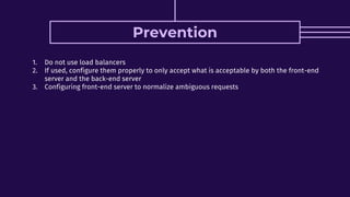 Http request smuggling | PPTX