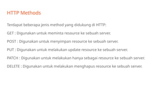 HTTP RESPONSE dan Fundamental API HTTP, atau Hypertext Transfer ...