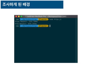 조사하게 된 배경
 