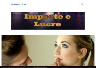 IMPORTE E LUCRE
Your visitors can save your web pages as PDF in one click with http://pdfmyurl.com!
 