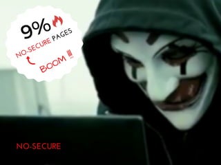 NO-SECURE
9%
NO-SECURE PAGES
BOOM
!!!
 