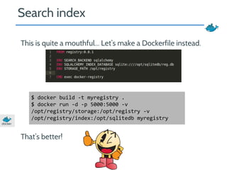 Docker Advanced registry usage | PDF